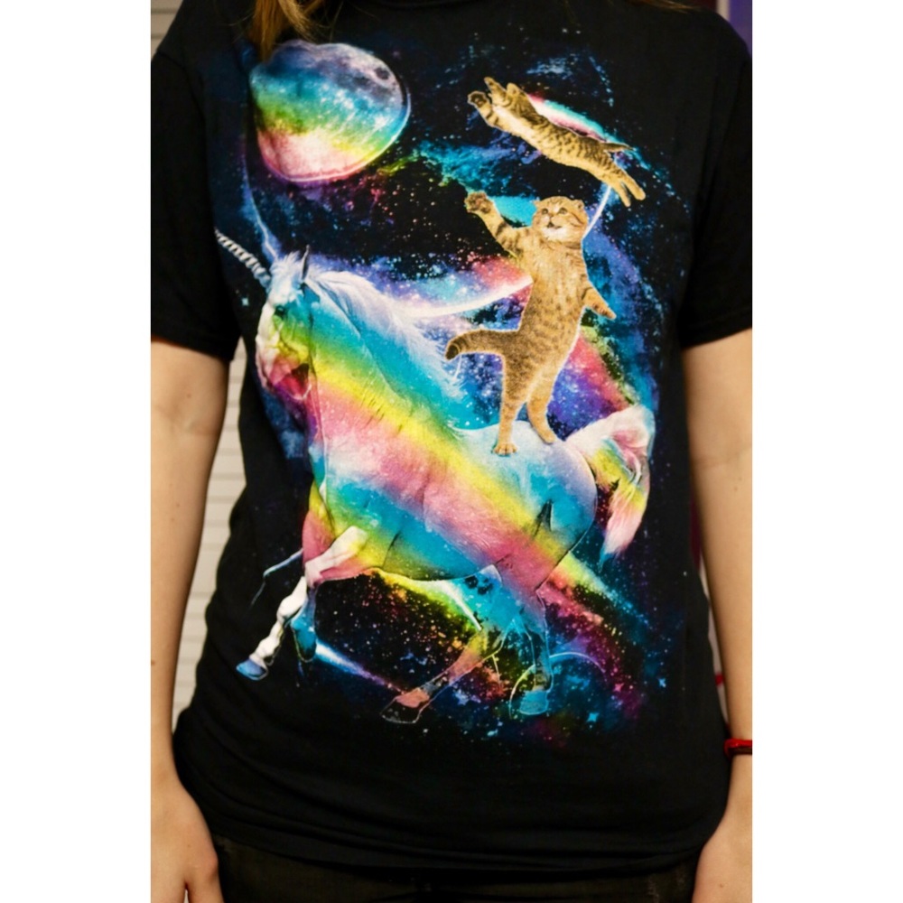 Unicorn cat shirt